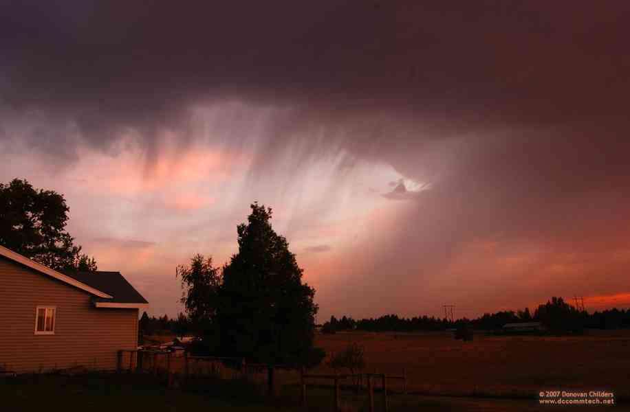 Ominous Sky in Bend, Oregon during Lighting Storm