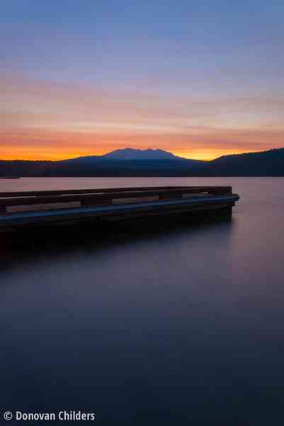 Diamond Peak over Crescent Lake, Oregon
