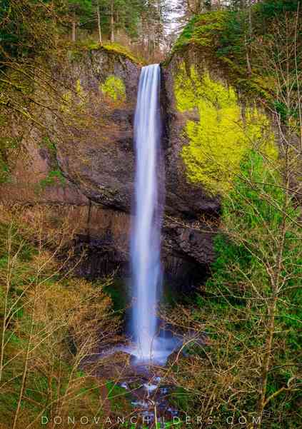 Latourell Falls near Corett, Oregon in the Columbia River Gorge