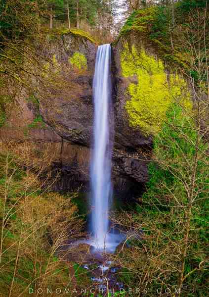 Latourell Falls near Corett, Oregon in the Columbia River Gorge