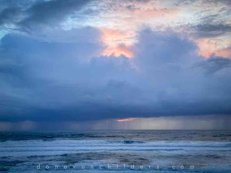 Stormy weather with some breaks in the clouds