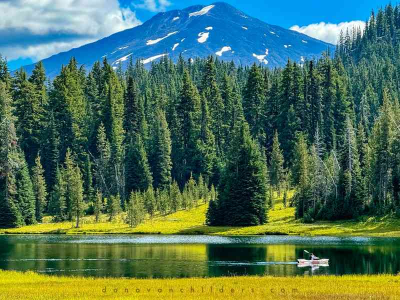 Kayaker at Todd Lake