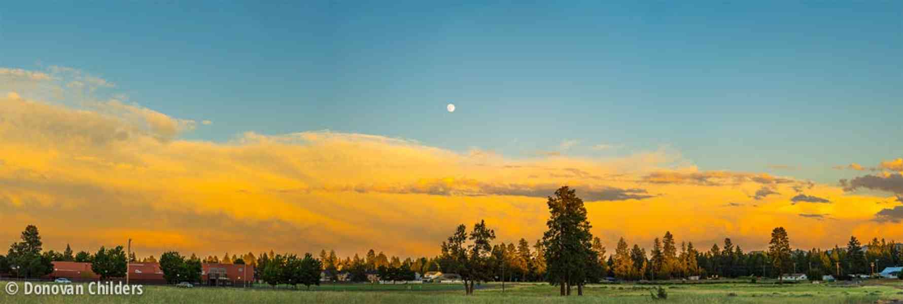Cool clouds over the field